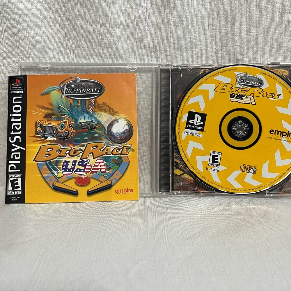 Pro Pinball Big Race USA Original Sony PlayStation 1 Game